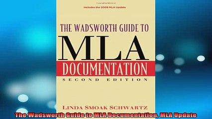 DOWNLOAD FREE Ebooks  The Wadsworth Guide to MLA Documentation MLA Update Full Ebook Online Free
