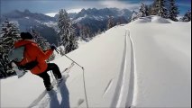 Pendant une session de ski en hors-piste un skieur commet l'irréparable...