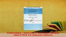 PDF  AWCONGA  ANALÍTICA WEB CON GOOGLE ANALYTICS 20 Spanish Edition Free Books