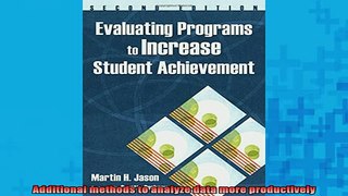 READ book  Evaluating Programs to Increase Student Achievement Full EBook