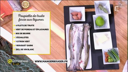 Paupiettes de truite farcies aux légumes
