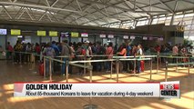 Tourists in and out of the country enjoying extended holidays