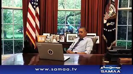 Obama‬ ney mustaqbil ki planning per banai hoi apni mazahiya video release ker di