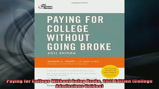 DOWNLOAD FREE Ebooks  Paying for College Without Going Broke 2011 Edition College Admissions Guides Full EBook