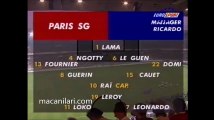 10.04.1997 - 1996-1997 UEFA Cup Winners' Cup Semi Final 1st Leg Paris Saint-Germain 3-0 Liverpool