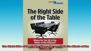 READ book  The Right Side of the Table Where Do you Sit in the Minds of the Affluent Full EBook