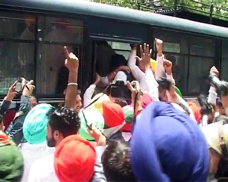 Punjab Congress Members Lathicharged In Chandigarh