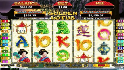 Golden Lotus ilmainen kasino kolikkopeli RTG Video Esikatselu