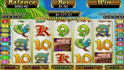 Goldbeard ilmainen kasino kolikkopeli RTG Video Esikatselu