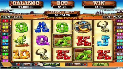 Coyote Cash ilmainen kasino kolikkopeli RTG Video Esikatselu