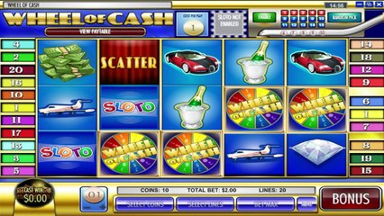 Wheel of Cash ilmainen kasino kolikkopeli Rival Video Esikatselu
