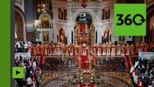 Les célébrations de la Pâque orthodoxe à Moscou vues à 360 degrès