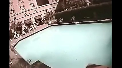 Nepal Earthquake 2015 - Original CCTV Footage of Swimming Pool