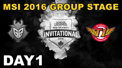(LOL)G2 vs SKT Highlight (MSI 2016 季中邀請賽)Day1