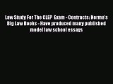 Book Law Study For The CLEP  Exam - Contracts: Norma's Big Law Books - Have produced many published