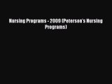 Book Nursing Programs - 2009 (Peterson's Nursing Programs) Full Ebook