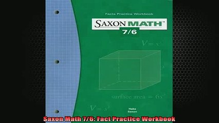 READ FREE FULL EBOOK DOWNLOAD  Saxon Math 76 Fact Practice Workbook Full EBook