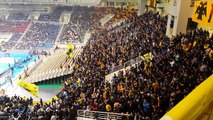 AEK vs Panathinaikos 16-2-15--Gate 21 singing against Panathinaikos 2015