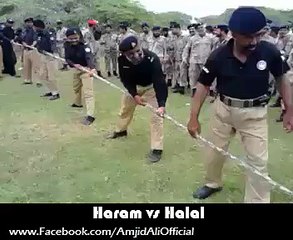 Haram Vs Halal (Police vs Army) haha..!