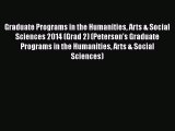 Book Graduate Programs in the Humanities Arts & Social Sciences 2014 (Grad 2) (Peterson's Graduate