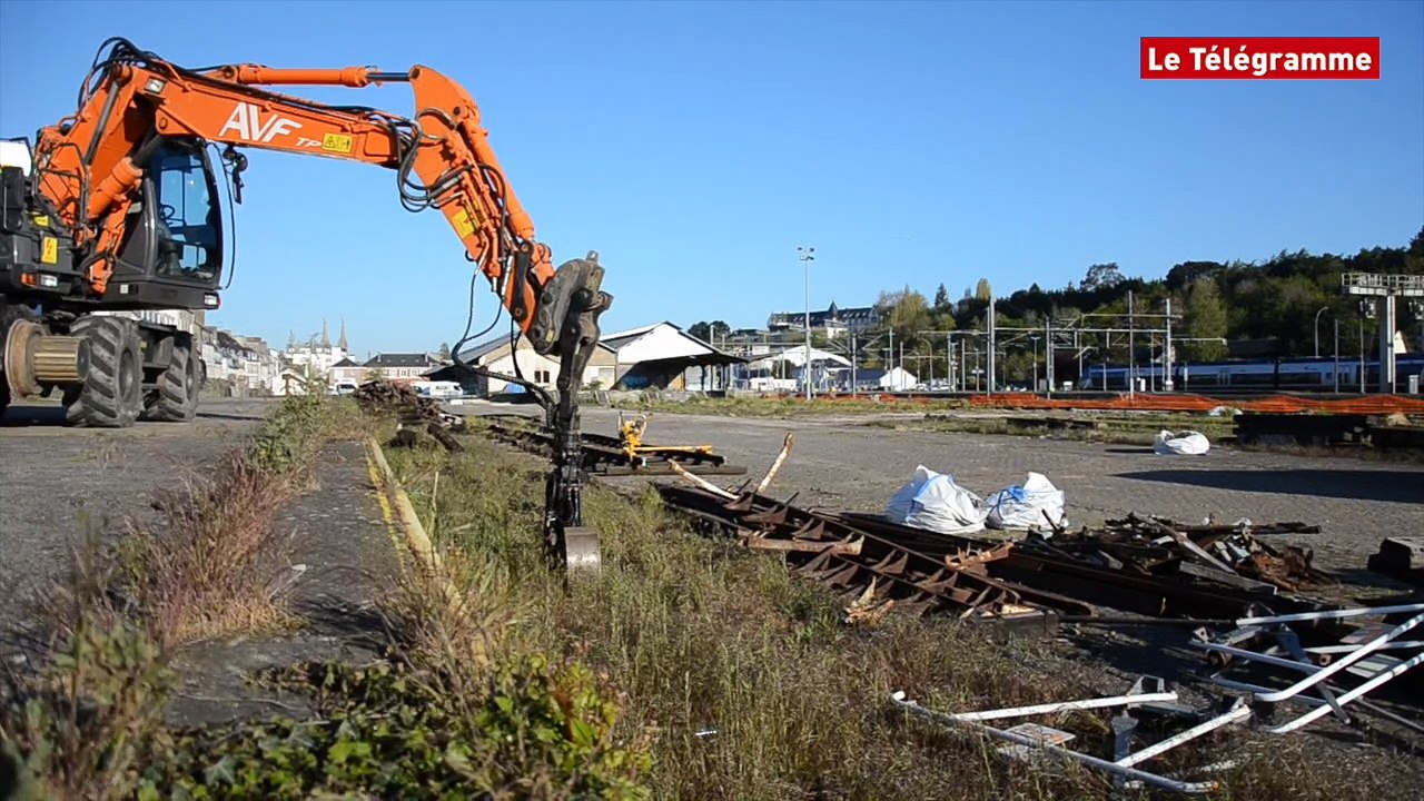 Quimper. Des voies en train de céder la place