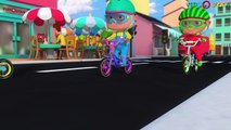 Five Little Babies Cycling On The Street And More  Five Little Babies Collection  3D Rhymes