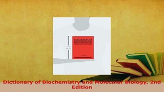 Download  Dictionary of Biochemistry and Molecular Biology 2nd Edition Read Online