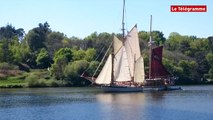 Les vieux gréements de la Vilaine sous le pont du Morbihan