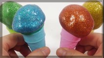DIY Cómo Hacer 'Escarcha de Hielo de crema de Baba de' Play Doh lodo brinquedo Juguetes brillo helado líquido monstruo!! Fluye de arcilla | HD