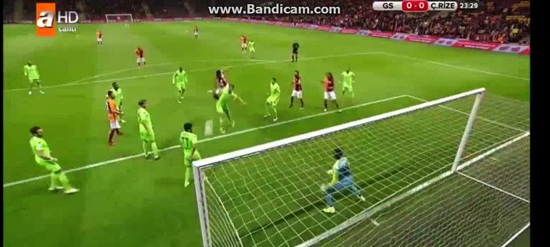 Galatasaray 1st BIG CHANCE - Galatasaray 0-0 Rize Spor 04-05-2016