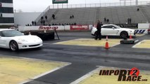 1000hp GT-R vs Corvette