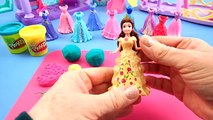 Princess Belle - Princess Doll Unboxing Toy Play Series - Make Your Own Play-Doh Dress
