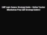 [PDF] LSAT Logic Games: Strategy Guide   Online Tracker (Manhattan Prep LSAT Strategy Guides)