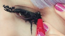 Vampire Witch MAKEUP & HAIR STYLE TUTORIAL for a gothic Halloween by Kimura U｜木村優�
