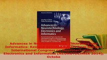 PDF  Advances in Neurotechnology Electronics and Informatics Revised Selected Papers from the Free Books