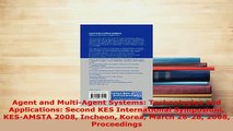 PDF  Agent and MultiAgent Systems Technologies and Applications Second KES International  Read Online