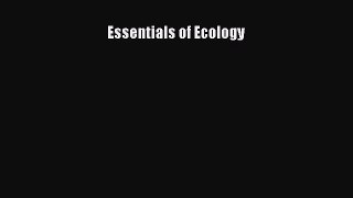 [Read Book] Essentials of Ecology  EBook