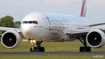Emirates Boeing 777 300ER Close Up Landing & Takeoff at Dublin Airport
