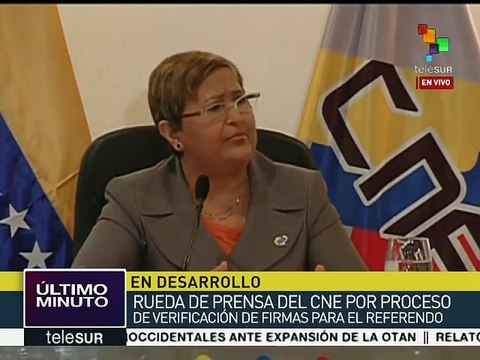 Lucena: CNE verifica planillas que solicitan un referendo revocatorio