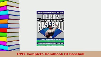 Download  1997 Complete Handbook Of Baseball Free Books