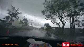Car gets sucked up by Tornado