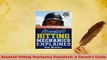 Download  Baseball Hitting Mechanics Explained A Parents Guide  Read Online