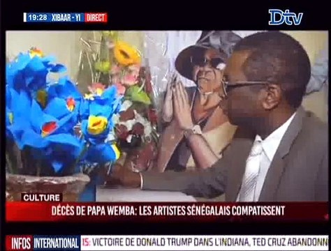 Décès de Papa Wemba: les artistes sénégalais compatissent