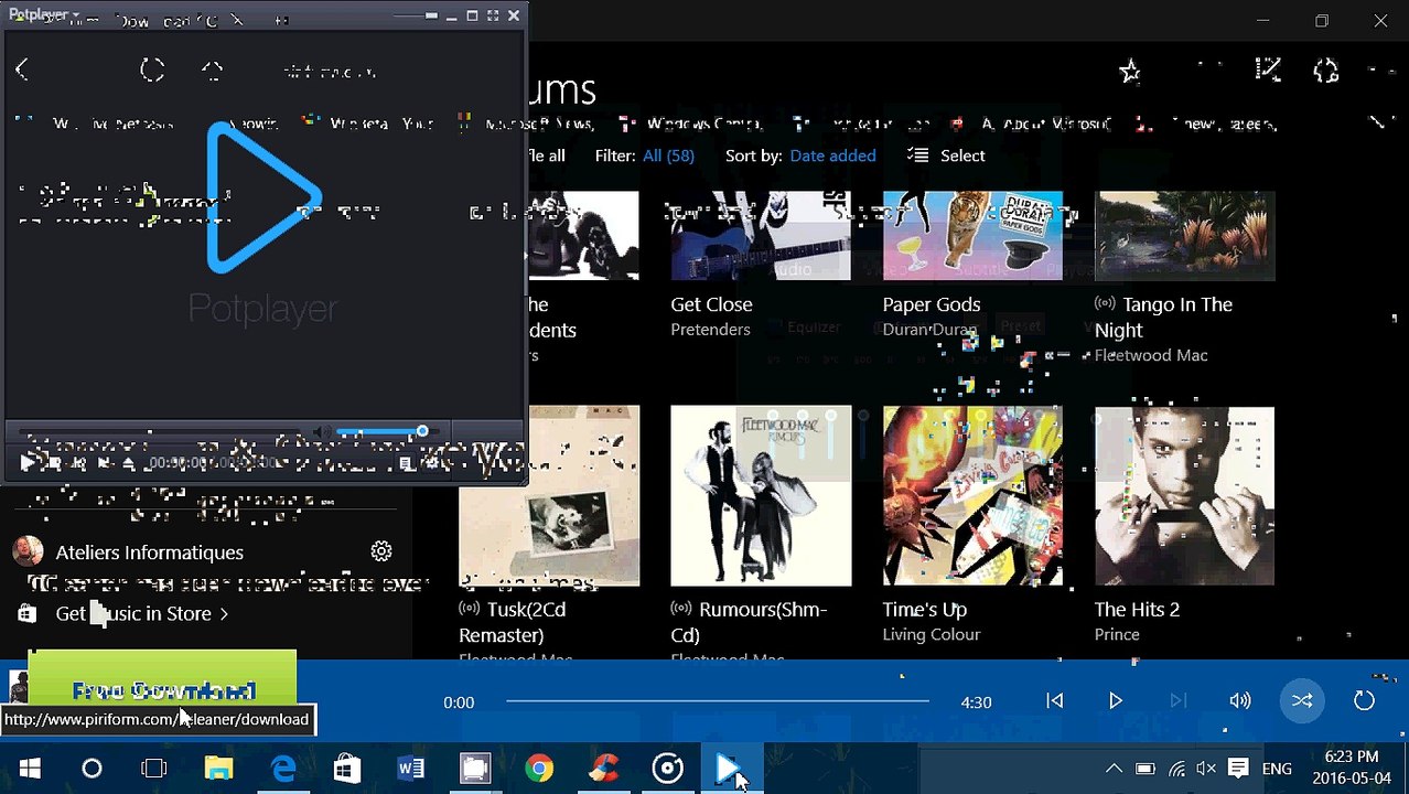 Wndows 10 How to fix a problem where default audio and video player reverts to groove music app