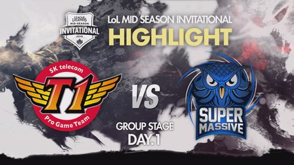 [하이라이트] 그룹스테이지 1일차 SKT(KR) vs SUP(TUR) SET 1  - LoL MSI 2016 / 미드시즌인비테이셔널
