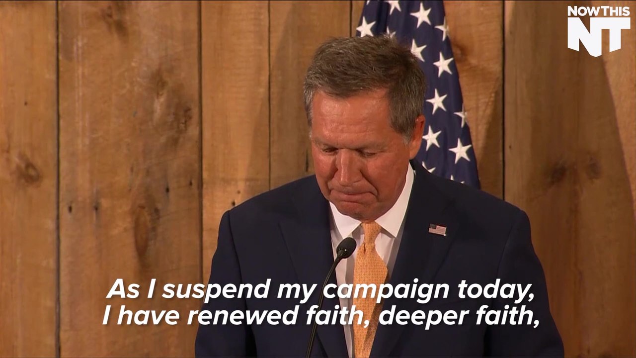 John Kasich, Last Man Standing Against Trump is Out