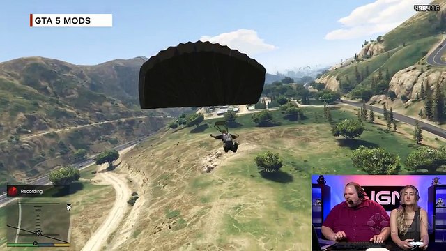 GTA 5_ Naomi attempts to Pilot Star Wars Vehicles - IGN Video