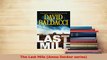 Read  The Last Mile Amos Decker series Ebook Free