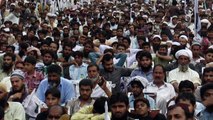 Hafiz Saeed Ameer Jamat ud Dawah addressing to a huge crowd at Nazria e Pakistan Conference, Chuburj