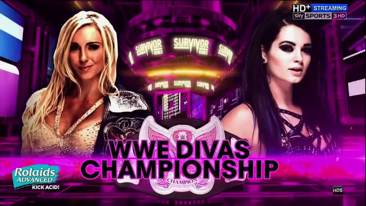 720pHD WWE RAW 11 09 15 Paige vs Becky Lynch  Paige Attack Becky Lynch with the PTO